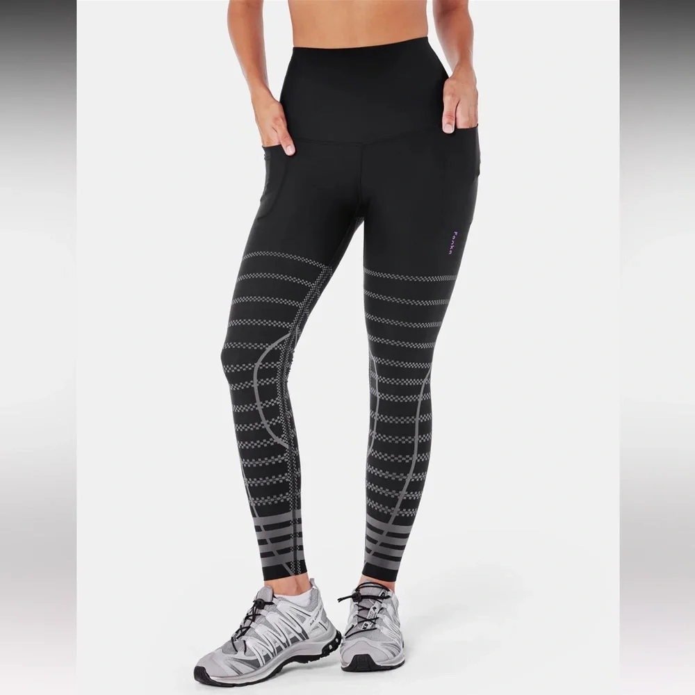 Fanka Body Sculpt Recovery Leggings. Black & Grey XL - Picture 6 of 12